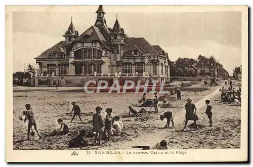 Cartes postales Riva bella le nouveau casino et la plage Enfants