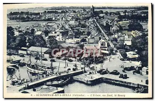 Cartes postales Oustreham Riva Bella L'ecluse au fond le bourg