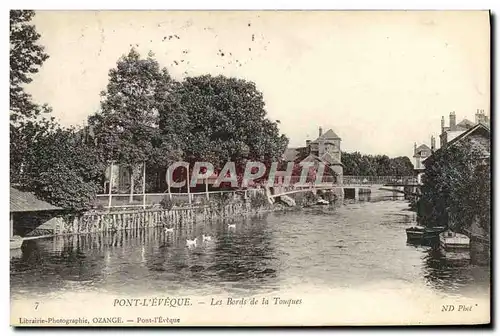 Ansichtskarte AK Pont L&#39Eveque Les bords de la touques