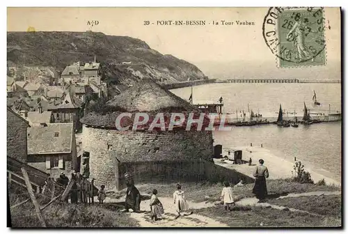 Cartes postales Port En Bessin La tour vauban