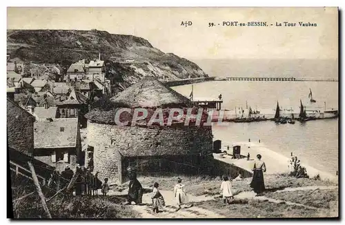 Cartes postales Port En Bessin La tour vauban