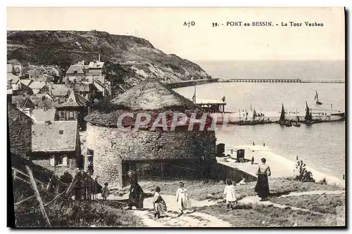 Cartes postales Port En Bessin La tour Vauban