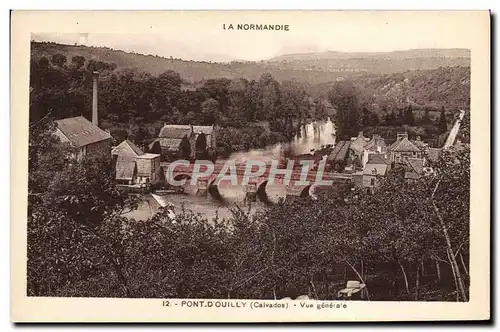 Ansichtskarte AK La Suisse Normandie Pont d&#39Ouilly vue generale