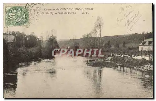 Ansichtskarte AK Environs de conde sur Noireau Pont d&#39Ouilly vue de l&#39orne