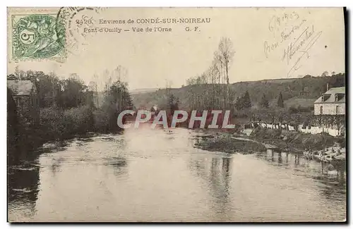 Cartes postales Environs de conde sur Noireau Pont d&#39Ouilly vue de l&#39orne