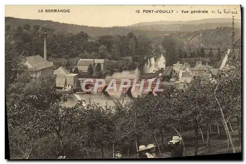 Cartes postales La Normandie Pont d'Ouilly vue generale