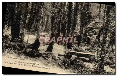 Ansichtskarte AK Environs de Potigny Au Mont Joly Le pont de pierre sur le Lairon