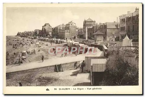 Ansichtskarte AK St Aubin sur Mer La Digue Vue Generale