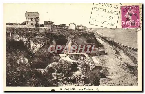 Ansichtskarte AK St Aubin Les Falaises