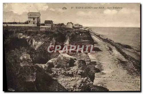 Cartes postales St Aubin Sur Mer Les Falaises