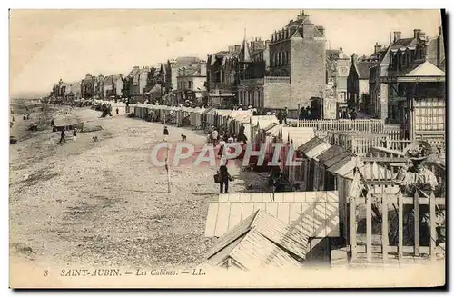 Cartes postales St Aubin Sur Mer Les Cabines