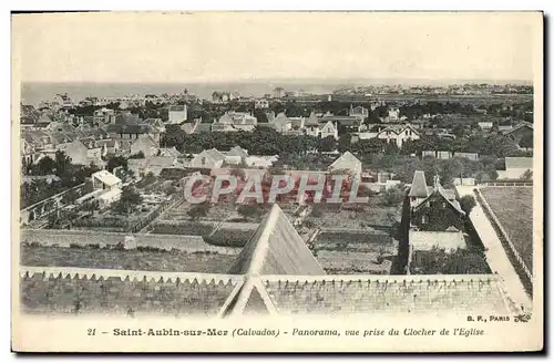 Ansichtskarte AK Saint Aubin sur Mer Panorama vue prise du clocher de l&#39eglise