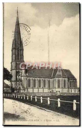 Cartes postales Saint Aubin Sur Mer L&#39Eglise