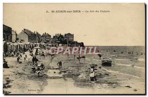 Ansichtskarte AK Saint Aubin sur Mer La Joie des Enfants