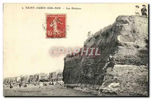 Cartes postales Saint Aubin sur Mer Les Falaises