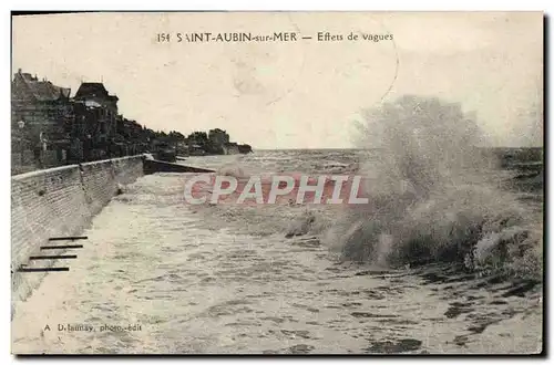 Cartes postales Saint Aubin sur Mer Eftets de Vagues