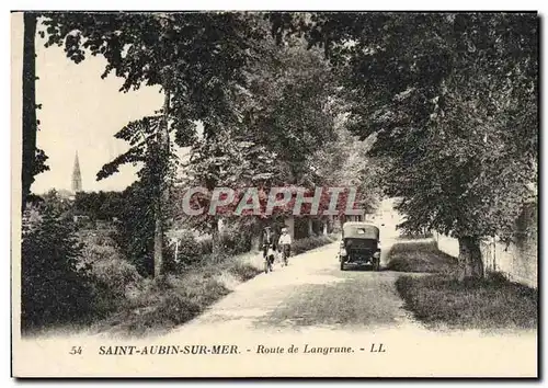 Cartes postales Saint Aubin Sur Mer Route de Langrune