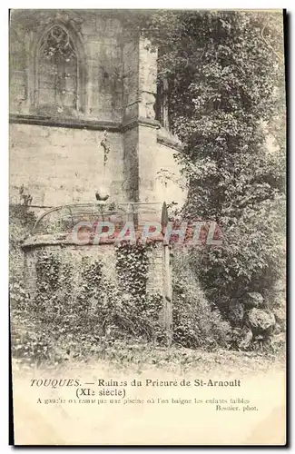 Cartes postales Touques ruines du Prieure de St Arnoult