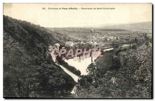 Cartes postales Environs de Pont d&#39Ouilly Panorama de Saint Christophe