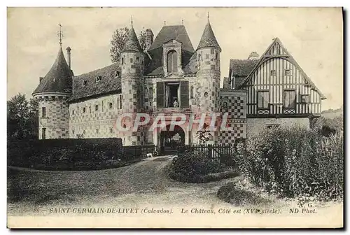 Ansichtskarte AK Saint Germain de Livet Le chateau