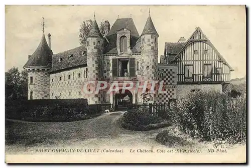 Cartes postales Saint Germain de Livet Le chateau