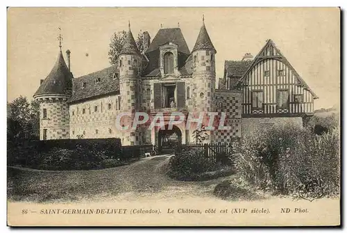 Ansichtskarte AK Saint Germain De Livet Le Chateau