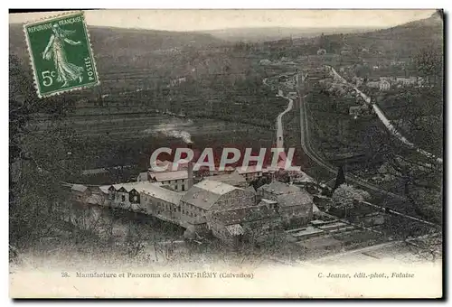 Cartes postales Manufacture et panorama de Saint Remy