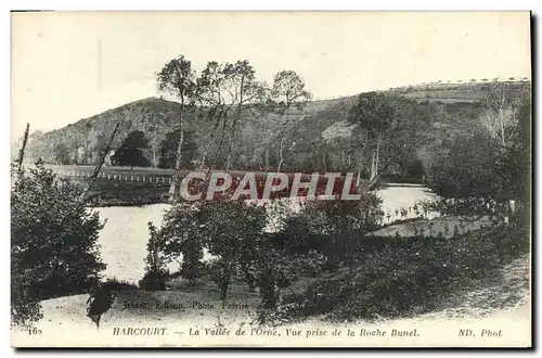 Ansichtskarte AK Harcourt La Vallee de L&#39Orne Vue Prise de la Roche Bunel