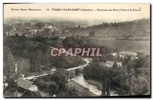 Cartes postales Thury Harcourt Panorama du Hom L&#39Orne a la Boucle