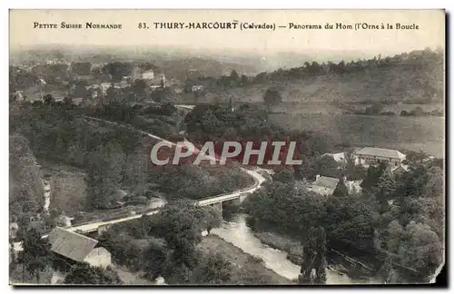 Cartes postales Thury Harcourt Panorama du Hom L&#39Orne a la Boucle