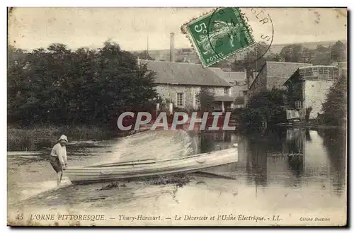 Cartes postales Thury Harcourt Le Deversoir et L'Usine Electrique