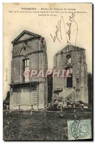 Cartes postales Touques Ruines du Chateau de Lassay