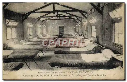 Ansichtskarte AK Camp de Tourgeville pres Deauville L&#39un des dortoirs Camps de Vacances