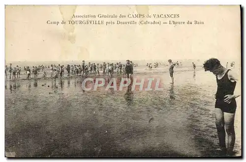 Cartes postales Camp de Tourgevill pres Deauville L&#39heure du bain Camps de Vacances