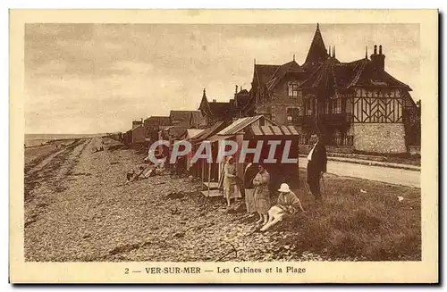 Cartes postales Ver Sur Mer Les Cabines et la Plage