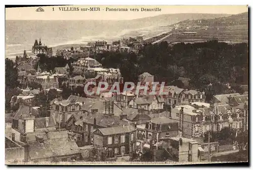 Cartes postales Villers Sur Mer Panorama Vers Deauville