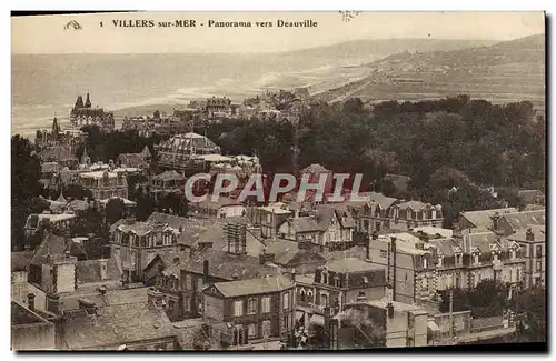 Ansichtskarte AK Villers Sur Mer Panorama Vers Deauville