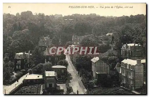 Cartes postales Villers Sur Mer Vue Prise de L&#39Eglise