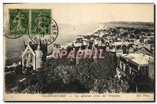 Cartes postales Villers Sur Mer Vue Generale Prise Sur Trouville