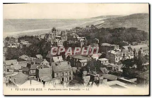 Cartes postales Villers Sur Mer Panorama Vers Trouville