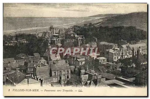 Cartes postales Villers Sur Mer Panorama Vers Trouville