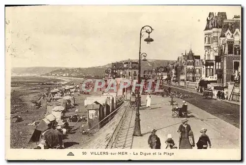 Ansichtskarte AK Villers Sur Mer La Digue et la Plage