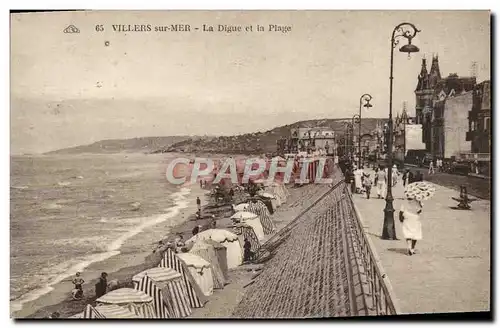 Cartes postales Villers Sur Mer La Digue et la Plage