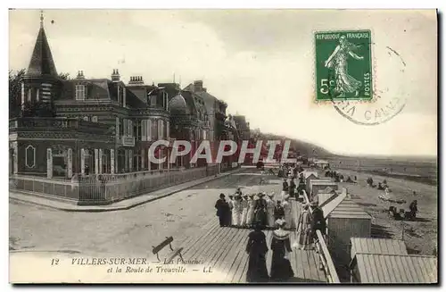 Cartes postales Villers Sur Mer Les Planches et la Route de Trouville