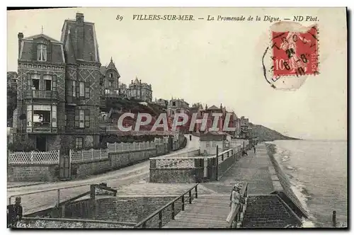 Cartes postales Villers Sur Mer La promenade de la Digue