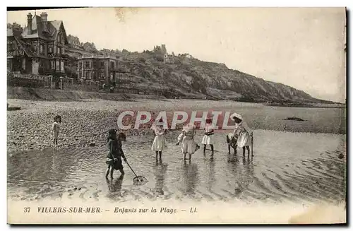 Cartes postales Villers Sur Mer Enfants sur la Plage