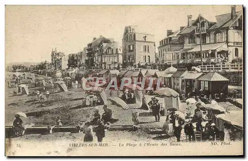 Cartes postales Villers Sur Mer La plage a l'heure des bains