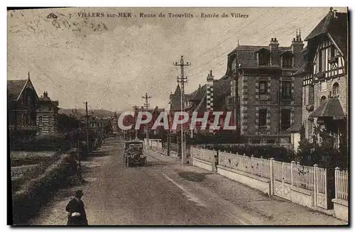 Cartes postales Villers Sur Mer Route de Trouville Entree de Villers