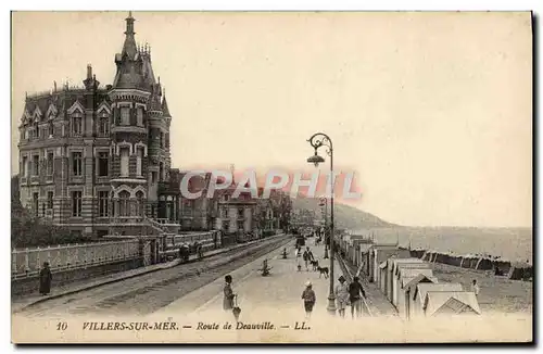 Cartes postales Villers Sur Mer Route de Deauville