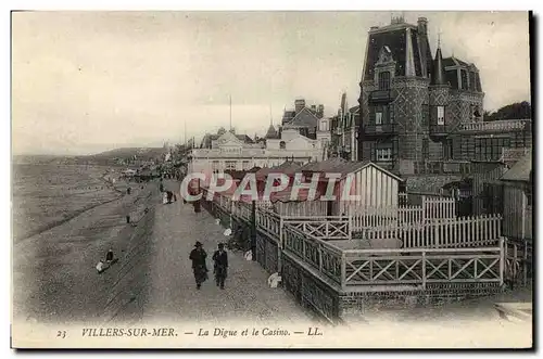 Cartes postales Villers Sur Mer La Digue et le Casino